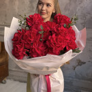 Букет "Малиновый закат"