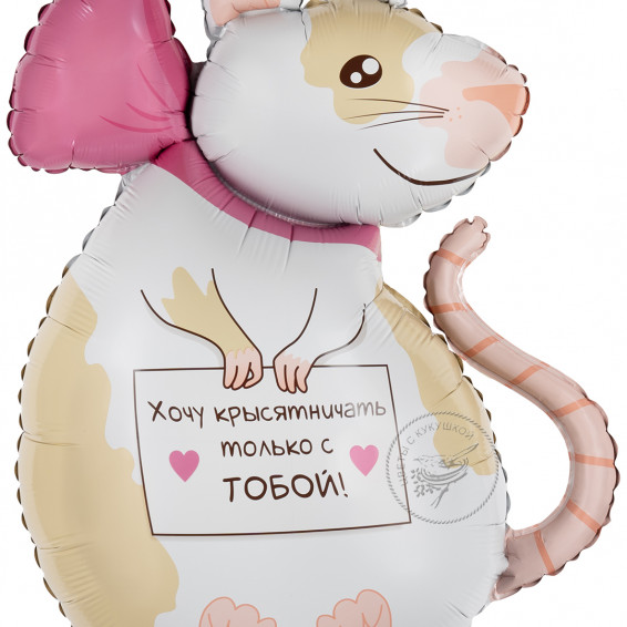Шар (35''/89 см) Фигура, Крыска